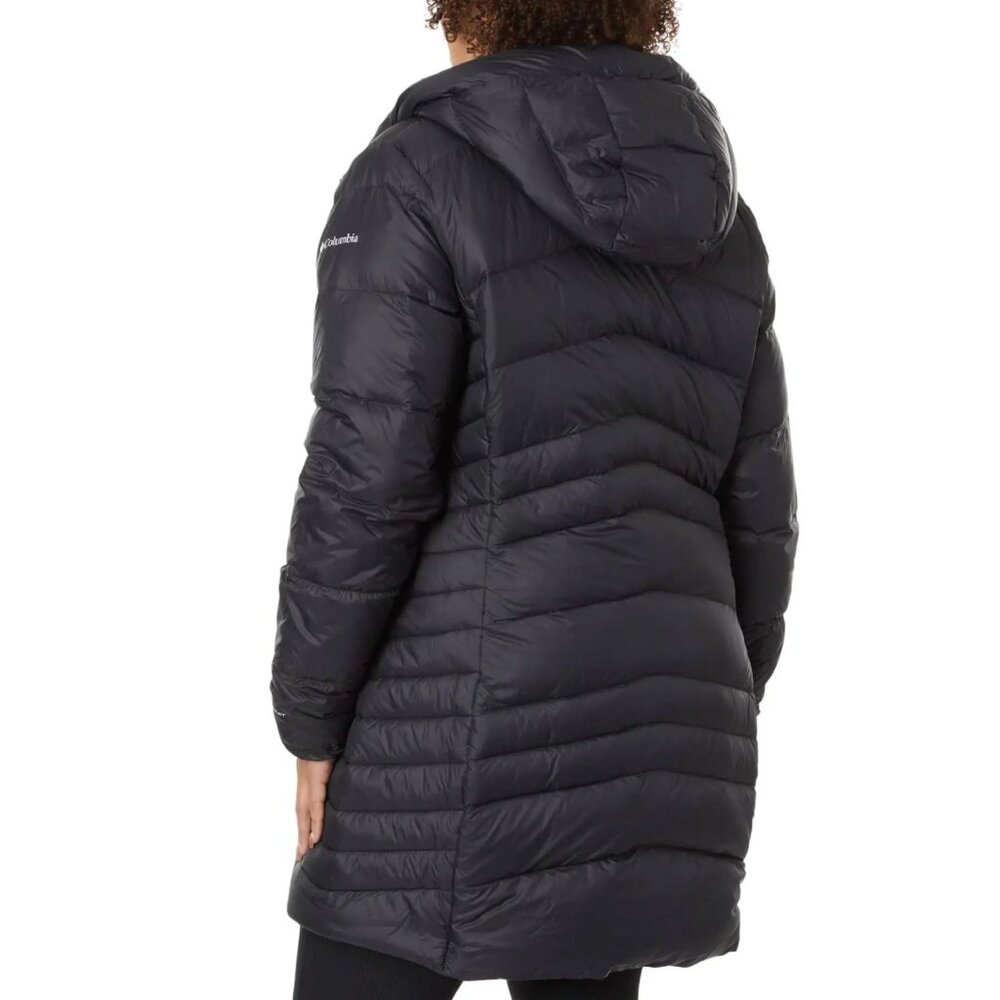 Columbia Autumn Park Down MID  Omni Heat woman black jacket Plus Size - Picture 4 of 12